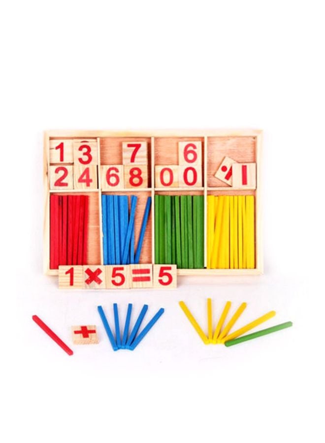 Sharpdo Number Counting Sticks Teaching Wooden Toy 10x10x10cm - Image 2