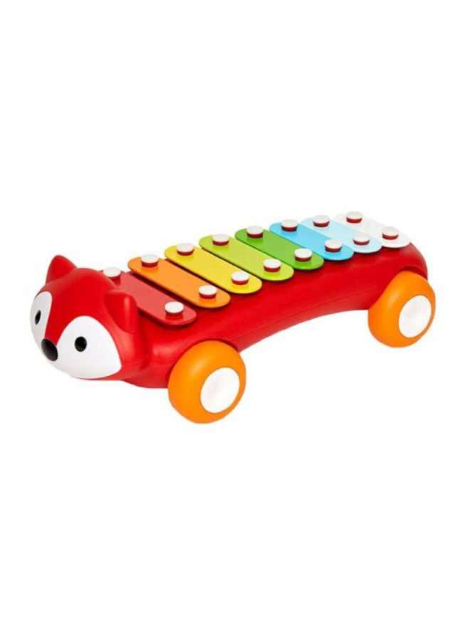 Skip Hop Explore And More Xylophone Fox Toy, Red/Yellow/Blue 879674028760 13x6x4inch - Image 1