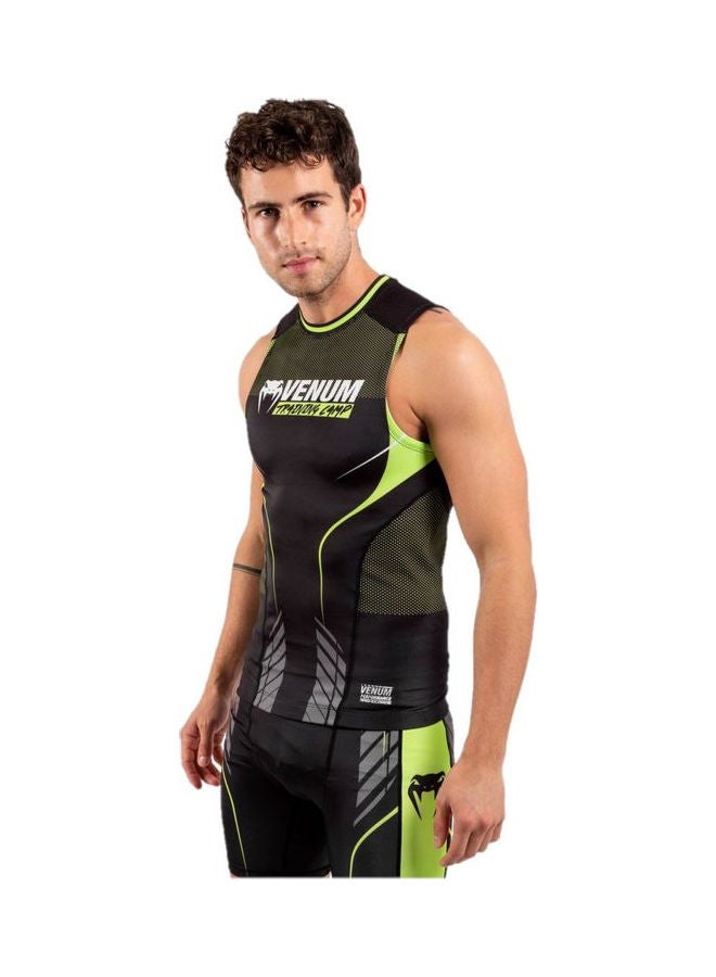 VENUM - Training Camp 3.0 Sleeveless Rashguard Black/Neo Yellow - Image 1