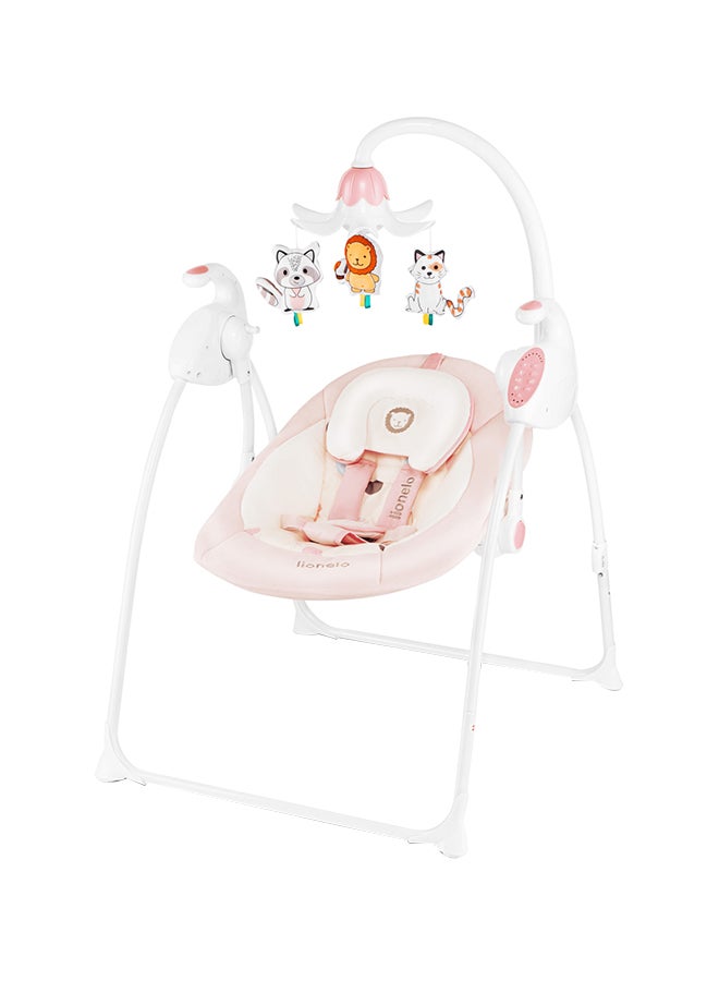 lionelo Robin Swinging Baby Chair - Pink  - Image 1
