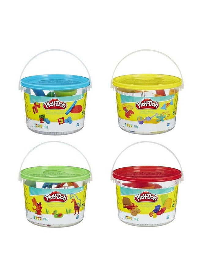 Play-Doh - Play-Doh Mini Bucket Set - 4 Fun Themes (Animals, Picnic, Beach, Numbers), Includes Clay & Accessories, for Kids Ages 3+ - Image 1