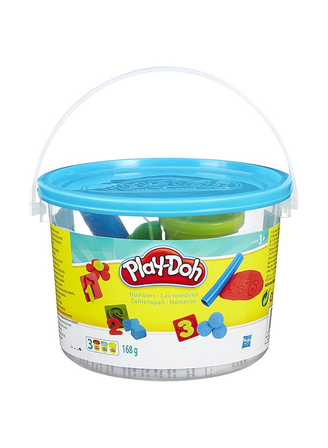 Play-Doh - Play-Doh Mini Bucket Set - 4 Fun Themes (Animals, Picnic, Beach, Numbers), Includes Clay & Accessories, for Kids Ages 3+ - Image 1