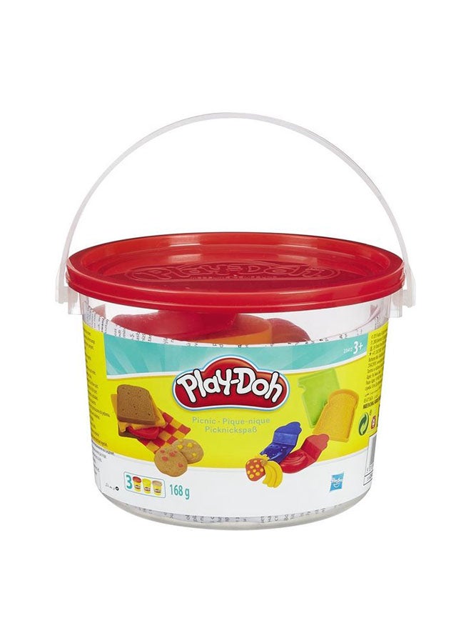 Play-Doh - Play-Doh Mini Bucket Set - 4 Fun Themes (Animals, Picnic, Beach, Numbers), Includes Clay & Accessories, for Kids Ages 3+ - Image 1