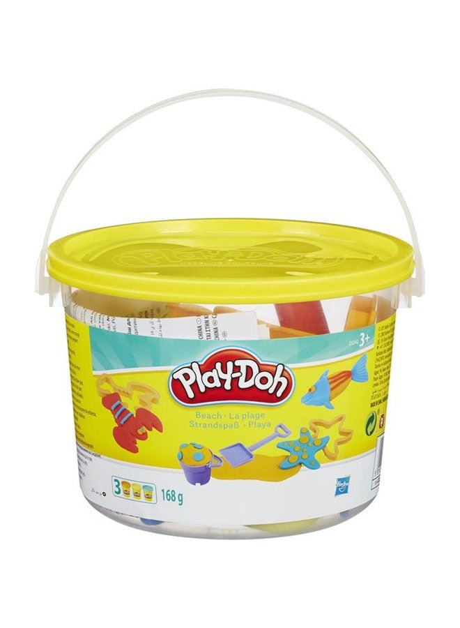 Play-Doh - Play-Doh Mini Bucket Set - 4 Fun Themes (Animals, Picnic, Beach, Numbers), Includes Clay & Accessories, for Kids Ages 3+ - Image 1