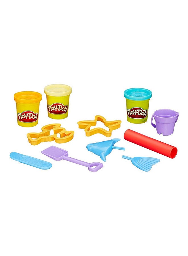 Play-Doh - Play-Doh Mini Bucket Set - 4 Fun Themes (Animals, Picnic, Beach, Numbers), Includes Clay & Accessories, for Kids Ages 3+ - Image 1