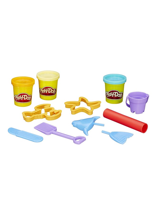 Play-Doh - Play-Doh Mini Bucket Set - 4 Fun Themes (Animals, Picnic, Beach, Numbers), Includes Clay & Accessories, for Kids Ages 3+ - Image 1