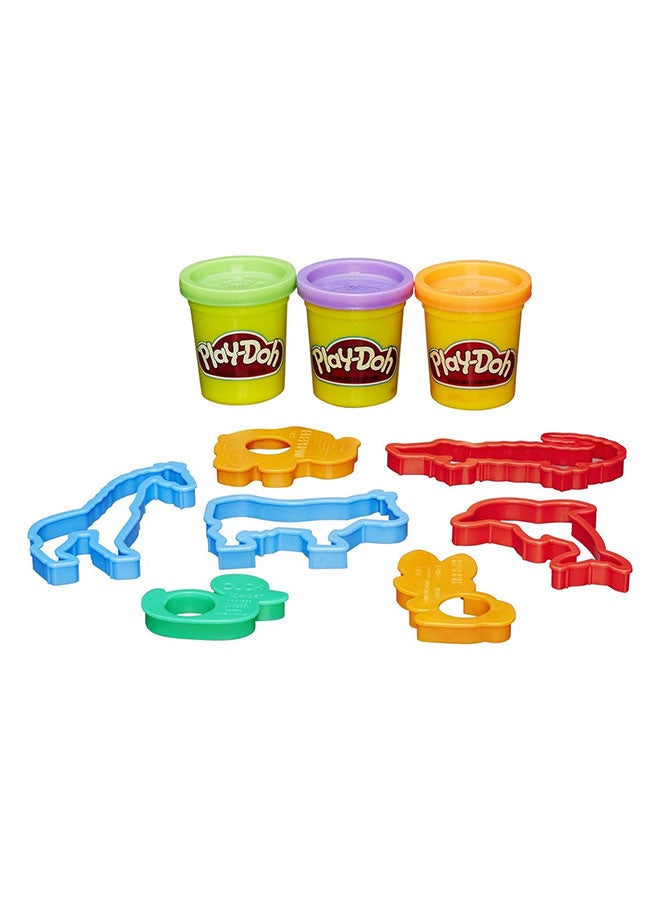 Play-Doh - Play-Doh Mini Bucket Set - 4 Fun Themes (Animals, Picnic, Beach, Numbers), Includes Clay & Accessories, for Kids Ages 3+ - Image 1