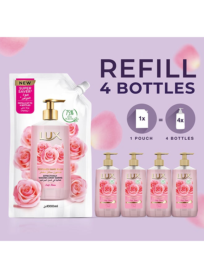Lux Soft Rose Perfumed Hand Wash Refill Pouch 1Liters - Image 5