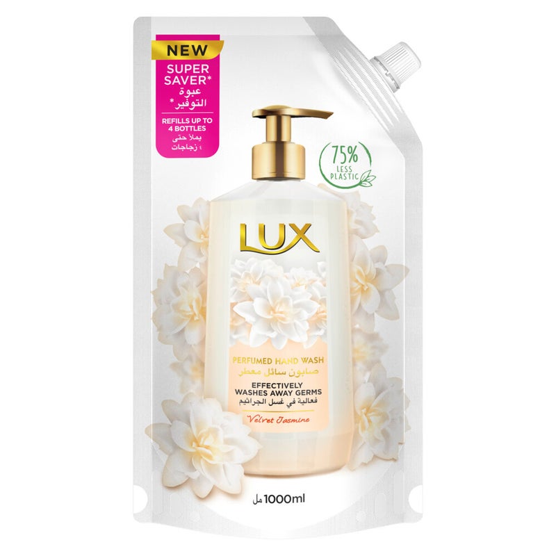 Lux Velvet Jasmine Perfumed Hand Wash Refill Pouch 1Liters  - Image 2