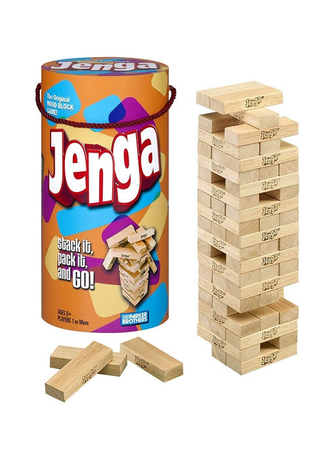 هاسبرو - جيمينج مجموعة مكعبات جينغا خشبية من 54 قطعة طراز 53557 - Image 1