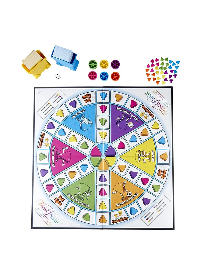 HASBRO - GAMING Trivial Pursuit Family Edition Card Game Kit 5.08x26.67x26.67cm