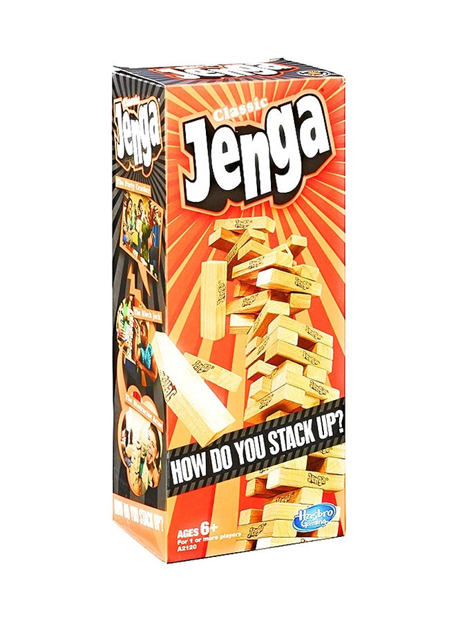 HASBRO - GAMING 54-Piece Classic Jenga Stacking Block Set 9.84 x 3.94 x 5.91 inchesinch - Image 1