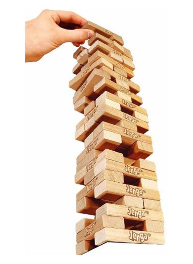 HASBRO - GAMING 54-Piece Classic Jenga Stacking Block Set 9.84 x 3.94 x 5.91 inchesinch - Image 4