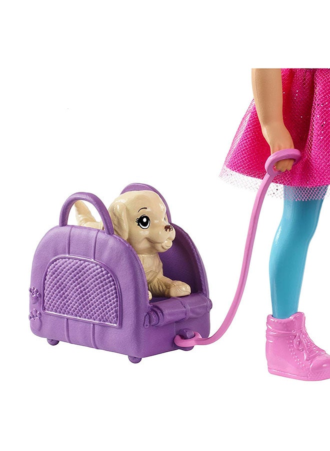 Barbie - 9-Piece Chelsea Doll Travel Set - Image 1
