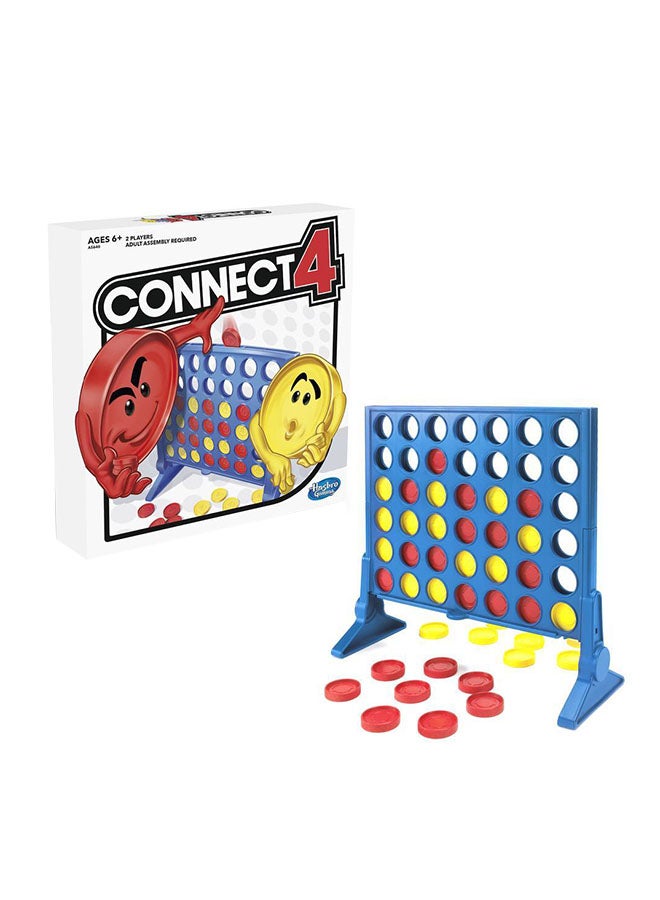 HASBRO - GAMING - Connect 4 Classic Strategy Grid Game - New Strategy Twist with Blocker Disc, Pop-Out Feature, and 3 Ways to Play, Ages 6+, 2Player Game 2 Players - Image 1