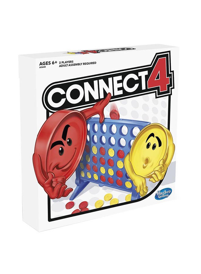 HASBRO - GAMING - Connect 4 Classic Strategy Grid Game - New Strategy Twist with Blocker Disc, Pop-Out Feature, and 3 Ways to Play, Ages 6+, 2Player Game 2 Players - Image 1