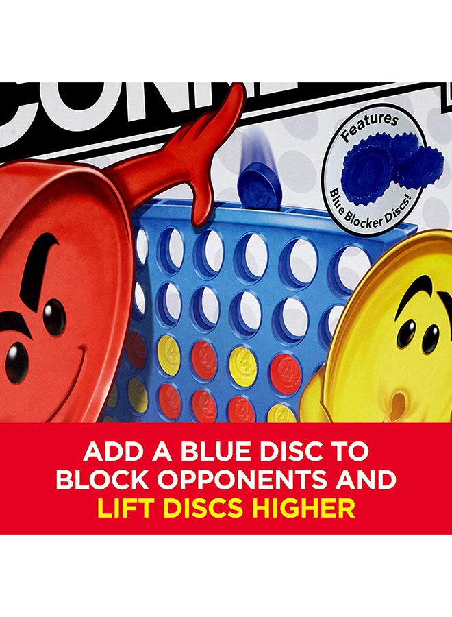HASBRO - GAMING - Connect 4 Classic Strategy Grid Game - New Strategy Twist with Blocker Disc, Pop-Out Feature, and 3 Ways to Play, Ages 6+, 2Player Game 2 Players - Image 1