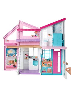 Barbie High-Quality Foldable And Portable Malibu House Playset For Girls, Multicolour  - Image 3