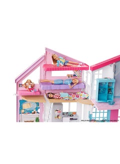 Barbie High-Quality Foldable And Portable Malibu House Playset For Girls, Multicolour  - Image 4