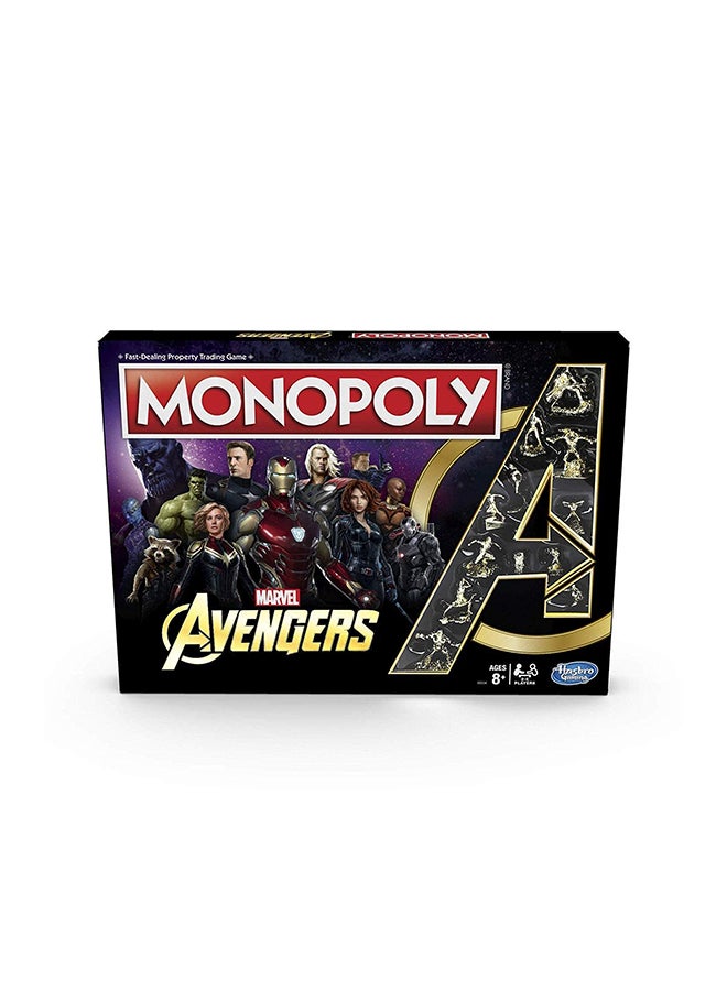 HASBRO - GAMING - Monopoly Marvel Avengers Board Game E6504000 - Image 1