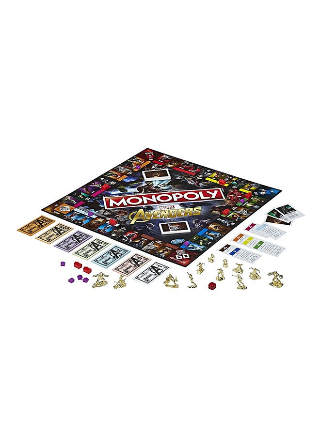 HASBRO - GAMING - Monopoly Marvel Avengers Board Game E6504000 - Image 1