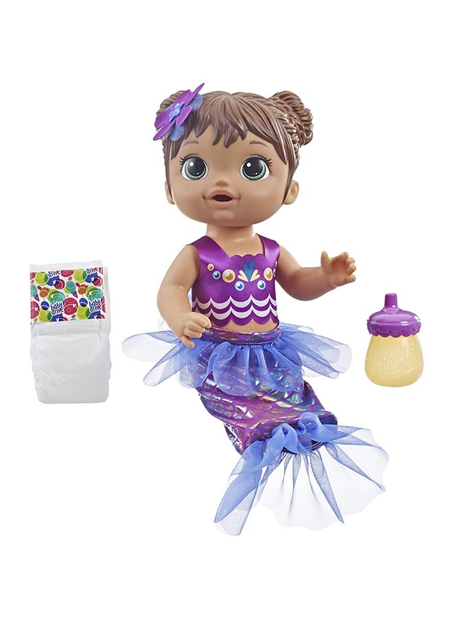 Baby Alive 5-Piece Baby Alive Shimmer N Splash Mermaid Doll Set 10.5 x 22.9 x 34.9cm - Image 2