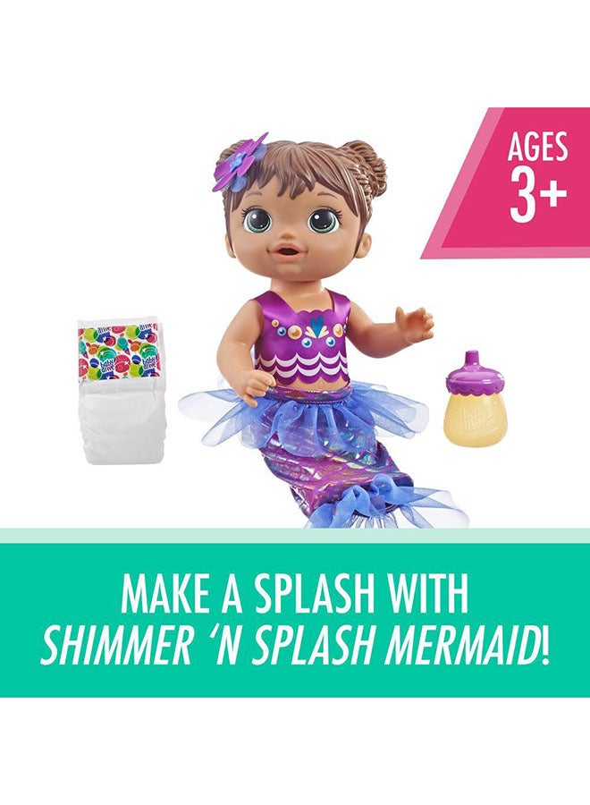 Baby Alive 5-Piece Baby Alive Shimmer N Splash Mermaid Doll Set 10.5 x 22.9 x 34.9cm - Image 3