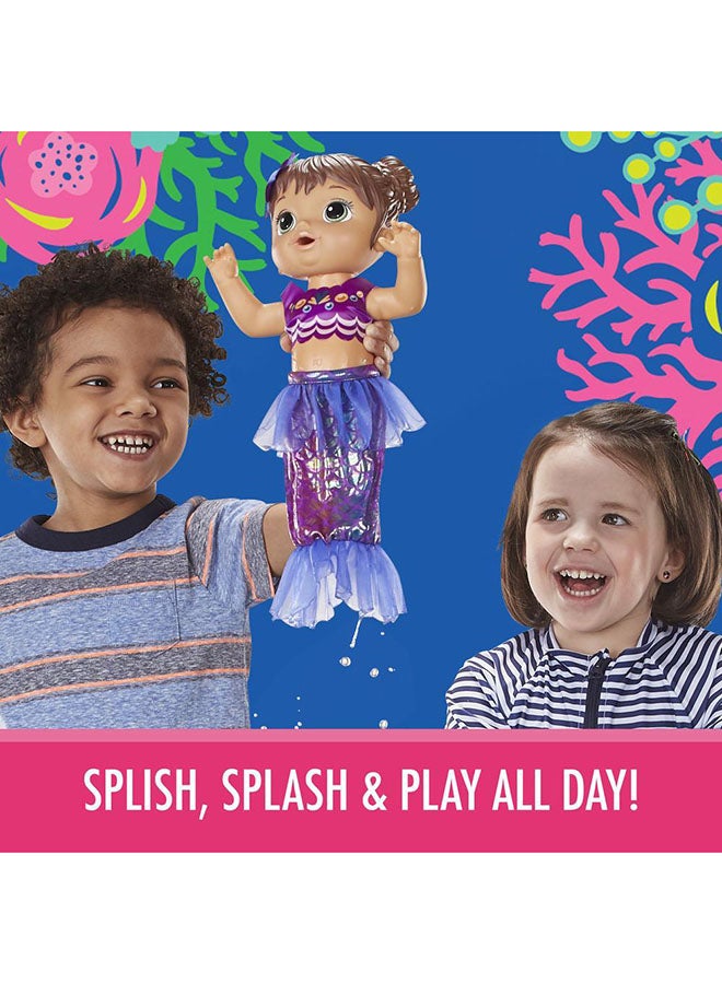 Baby Alive 5-Piece Baby Alive Shimmer N Splash Mermaid Doll Set 10.5 x 22.9 x 34.9cm - Image 5