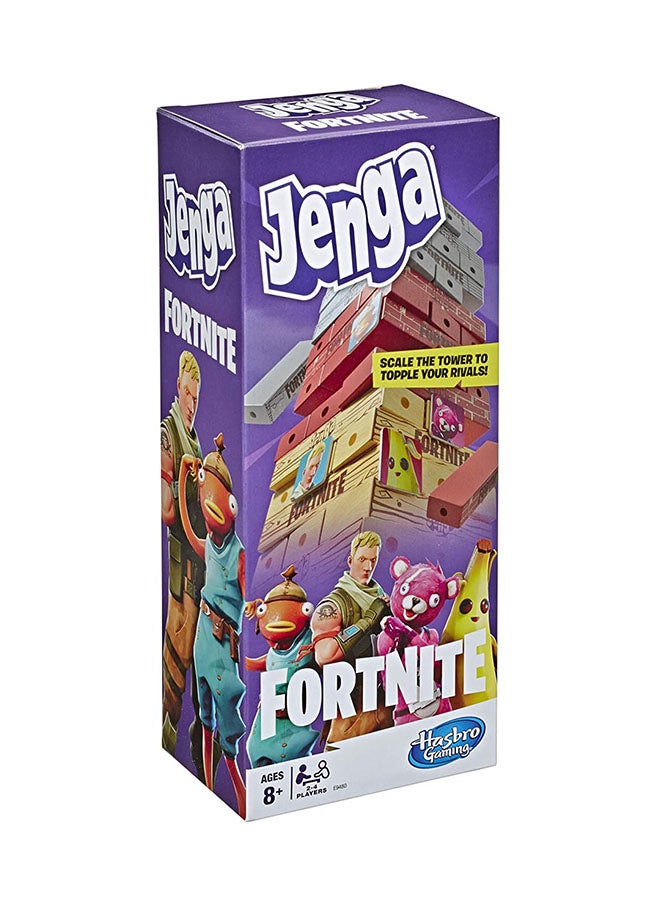 HASBRO - GAMING - Fortnite Edition Game, Wooden Block Stacking Tower Game For Fortnite Fans, Ages 8 And Up 4 Players - Image 1