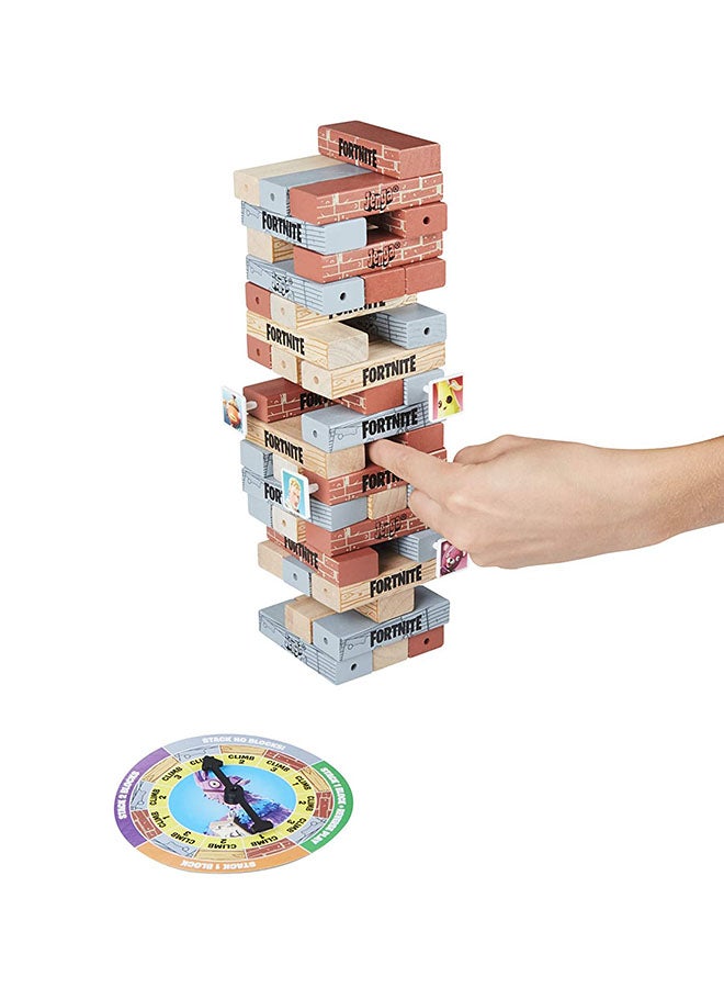 HASBRO - GAMING - Fortnite Edition Game, Wooden Block Stacking Tower Game For Fortnite Fans, Ages 8 And Up 4 Players - Image 1