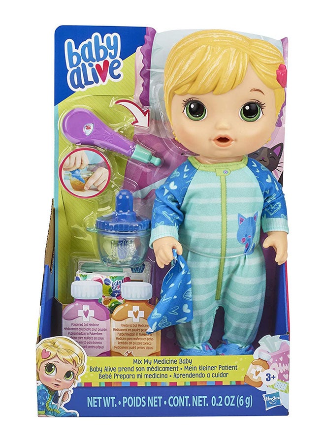 Baby Alive - Baby Alive Mix My Medicine Doll Set 4.02 x 9.02 x 14.02 inchesinch - Image 1