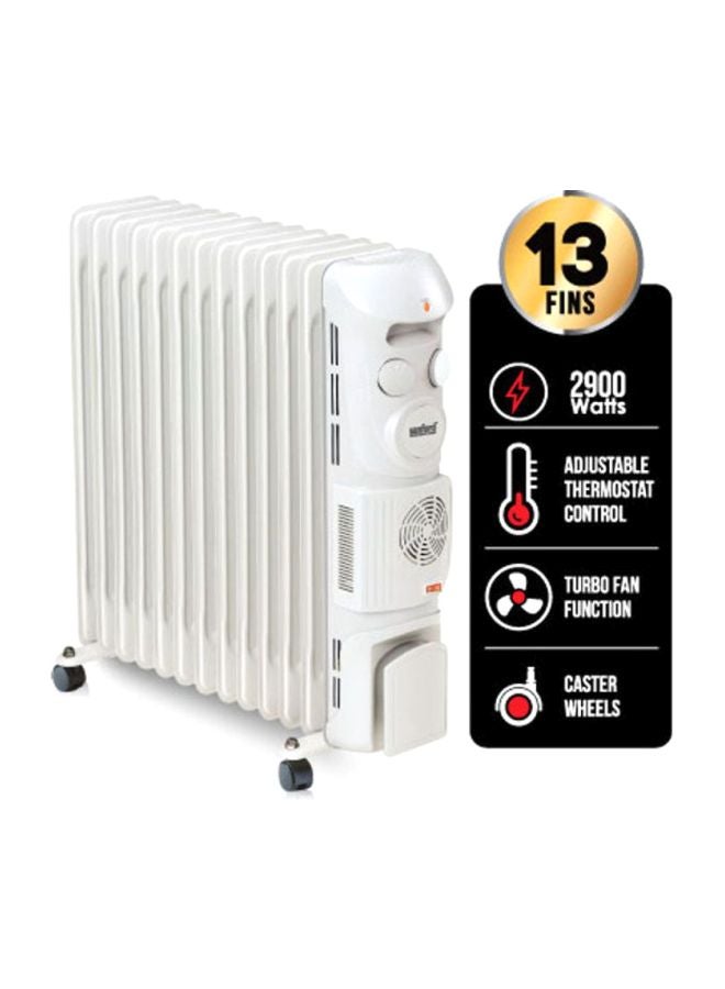 سانفورد مدفأة للغرفة تعمل بالزيت ذات 13 ريشة وبقدرة 2900 وات 2900.0 W SF1212OH-13F BS أبيض  - Image 2