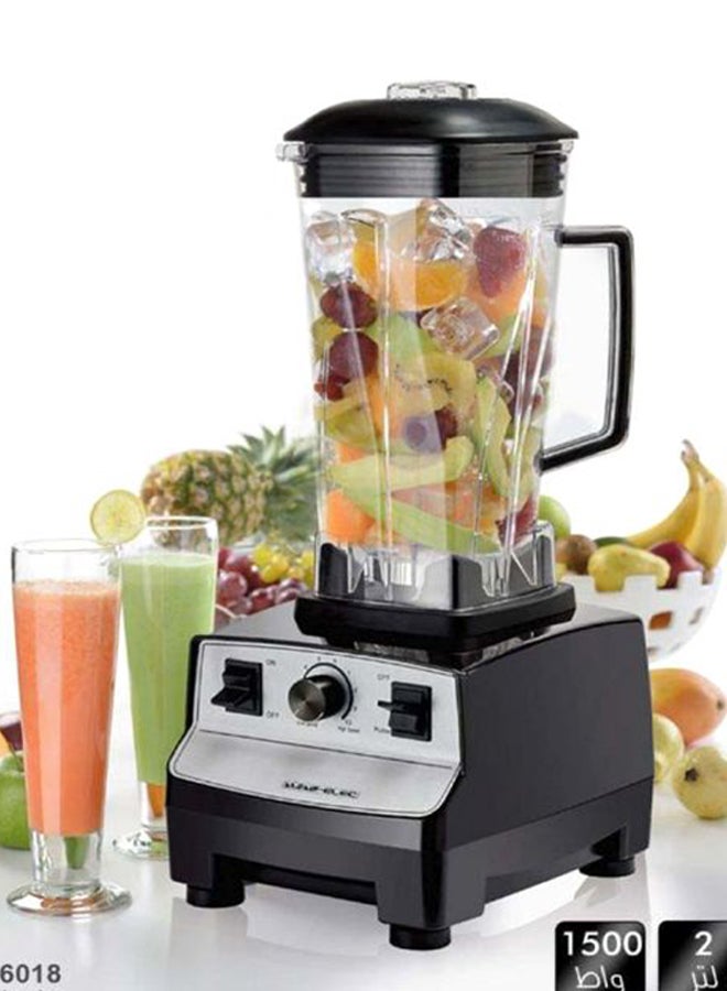 ألسيف إليك خلاط كهربائي تجاري بقدرة 1500 وات 2 L 1500 W E06018 أسود\ساطع\فضي - Image 2