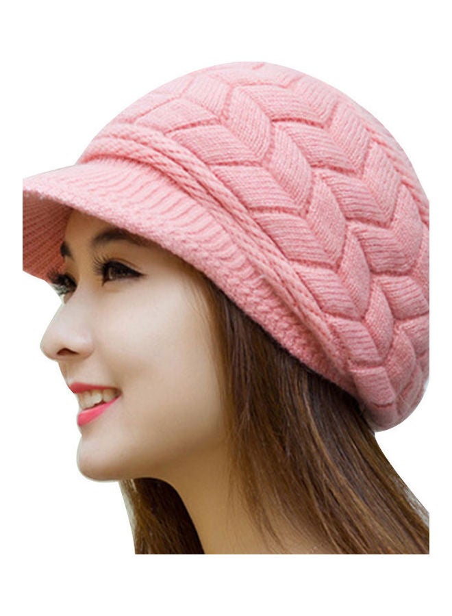 JOLLY - Knitted Cold Cap Pink - Image 1