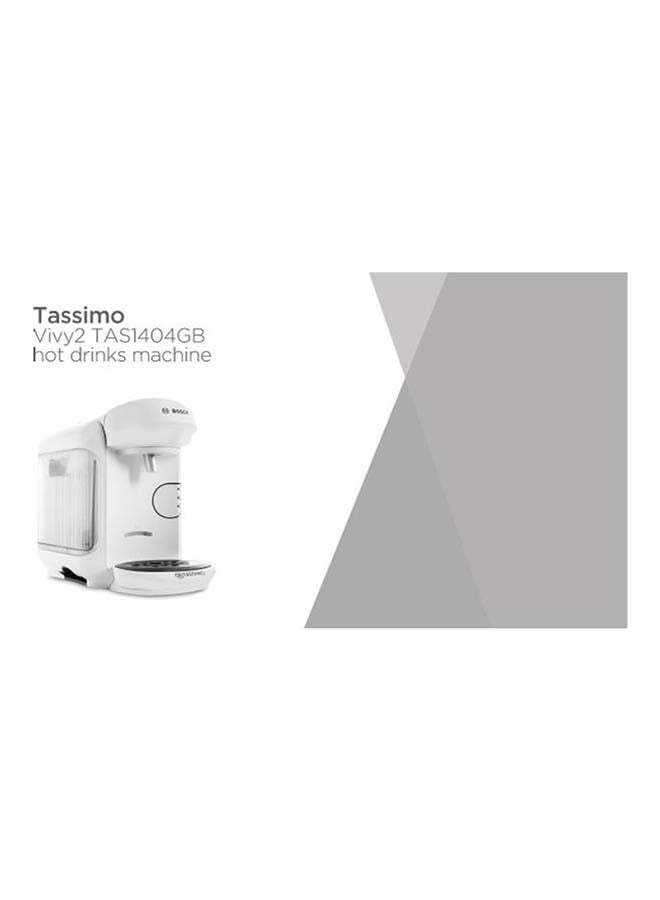 BOSCH - Tassimo Vivy2 Coffee Maker 1300W 0.7L 0.7 L 1300.0 W Tas1404Gb White - Image 1