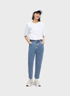 SEMIR High Waist Tapered Jeans Blue  - Image 1