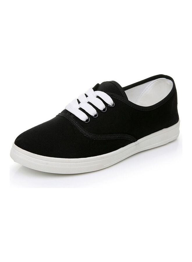 Fashion Walking Canvas Shoes Black  - Image 1
