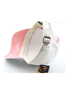 JOLLY Embroidery Snapback Cap White/Pink  - Image 3