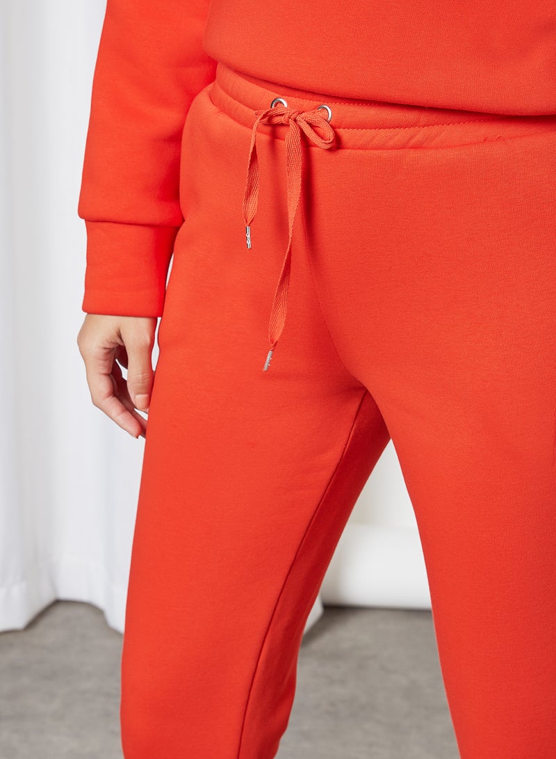 Basic Sweatpants Fiery Red