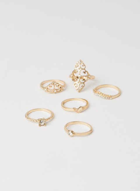 Assorted Ornate Ring Set