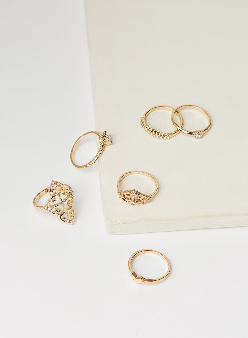 Assorted Ornate Ring Set