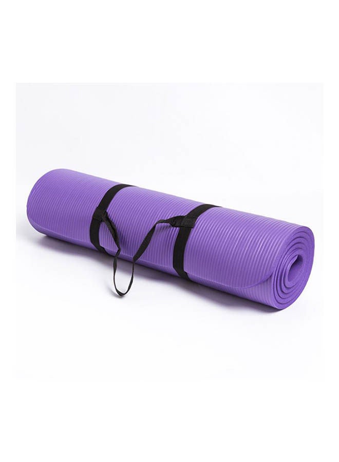 Yoga Mat 10Mm NonSlip All Purpose High Density NonSlip Exercise Yoga Mat With Carrying Strap 185cm - Image 1