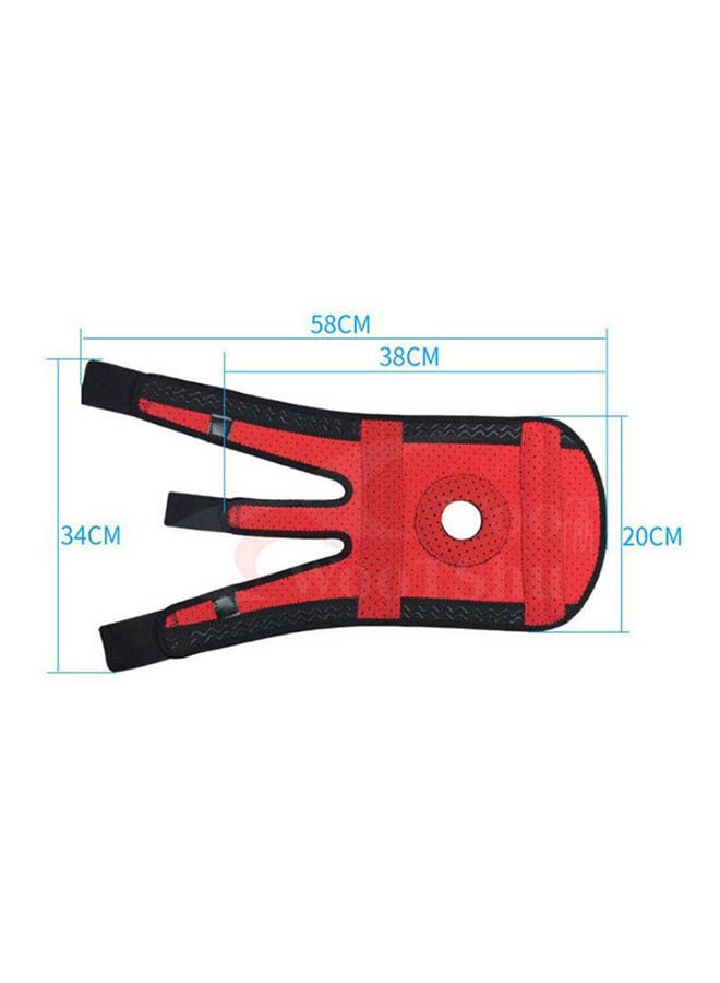 Generic Elastic Knee Support Brace Adjustable Patella Knee Pads Safety Guard Strap  - Image 2