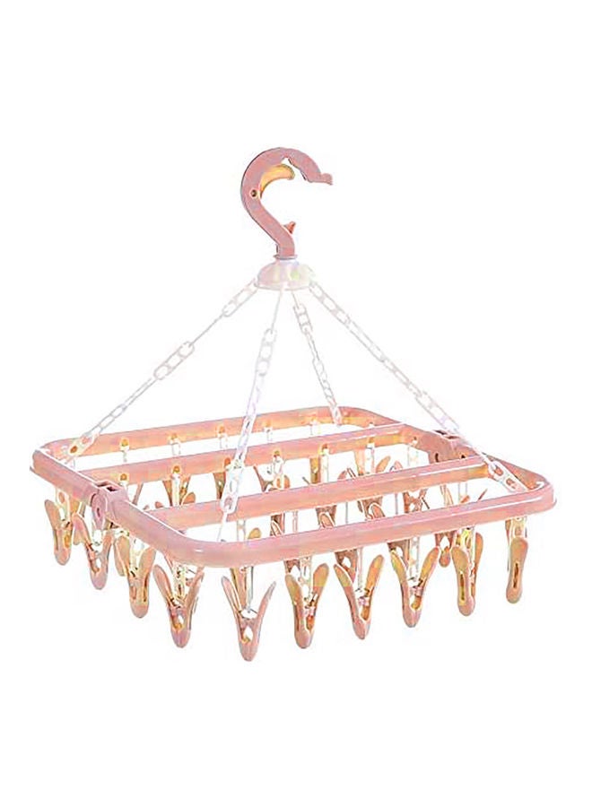 AIWANTO - 32-Piece Plastic Hanging Clips Pink - Image 1