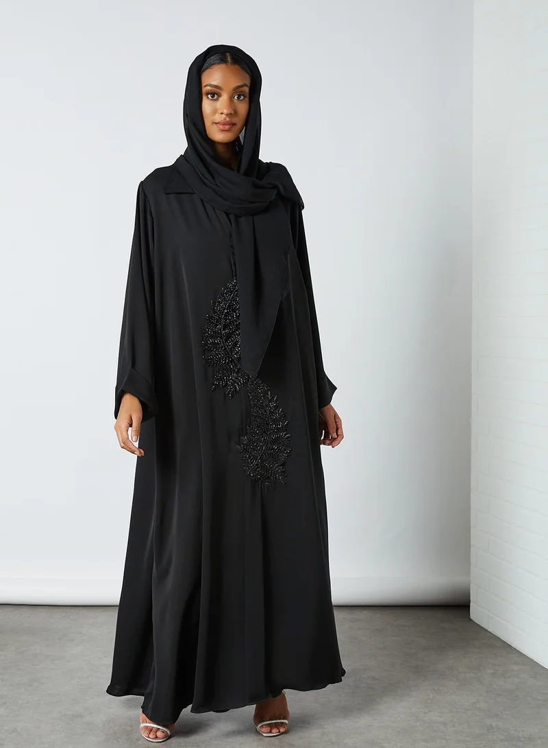 Coco Desert Embroidered Detail Abaya