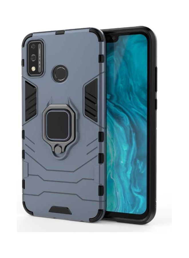 غطاء حماية واق بتصميم آيرون مان لهاتف هونر 9X لايت . أزرق - Image 1