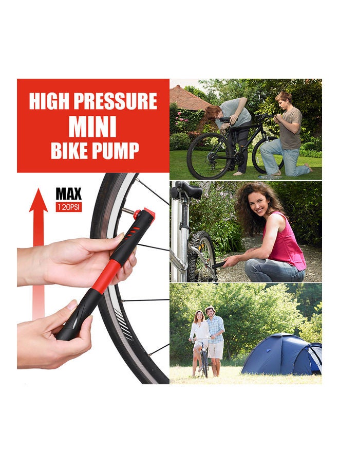 WEST BIKING - Portable Bicycle Pump Mini Hand Cycling Airpump 20.1 X 4 X 3.5cm - Image 1