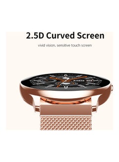 Generic S8 Smart Watch Rose  Steel Band Gold  - Image 2