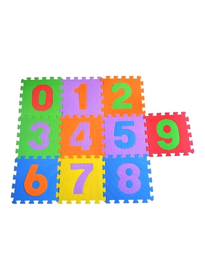 DAWSON SPORTS 10-Piece Numbered Interlocking Mats Set 43886 30x30cm 