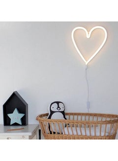 Salla Neon Warm Heart Light White 29.5x2x38cm  - Image 2